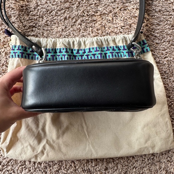 Tory Burch Black Quilted Mini Crossbody Bag - Picture 8 of 9